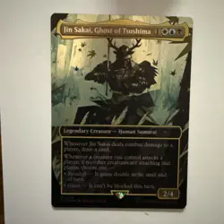 Jin Sakai, Ghost of Tsushima (NM) Rainbow Foil MTG Secret Lair Unplayed Magic - Image 1