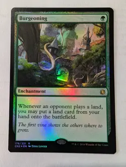 MTG Burgeoning Foil - Conspiracy: Take the Crown - NM - Image 1