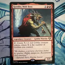 Krenko, Mob Boss MTG Magic the Gathering (238/1173) Commander Masters Rare - Image 1