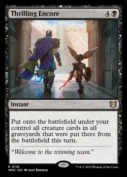 1x Thrilling Encore - NM - Commander: WOE - SPARROW MAGIC mtg - Image 1