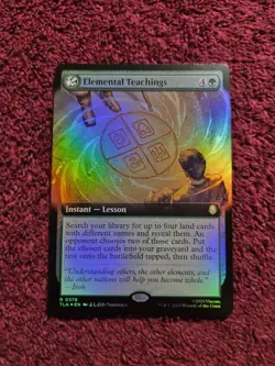 MTG Elemental Teachings 0378 Foil Extended Art Avatar The Last Air Bender - Image 1