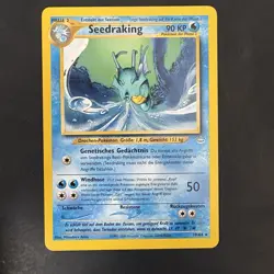 Pokemon Vintage German Kingdra Neo Genesis 19/64 Non-holo Rare WotC Seedraking - Image 1