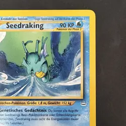 Pokemon Vintage German Kingdra Neo Genesis 19/64 Non-holo Rare WotC Seedraking - Image 3