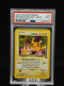Birthday Pikachu Holo #24 Black Star Promo 2000 Pokemon PSA 9 ???? - Image 1