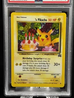 Birthday Pikachu Holo #24 Black Star Promo 2000 Pokemon PSA 9 ???? - Image 2