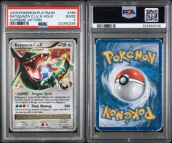 Pokemon Rayquaza C Lv.X 146/147 Supreme Victors PSA 2 - Image 3