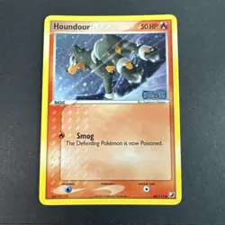 Pokemon EX Unseen Forces Reverse Holo Stamped Houndour 60/115 Lightly Played - Image 1