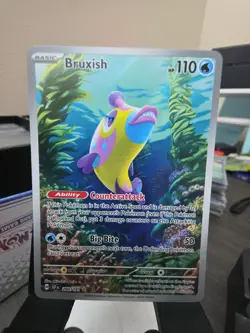 Pokemon TCG Bruxish 200/191 Surging Sparks Illustration Rare Full Art Holo NM - Image 1
