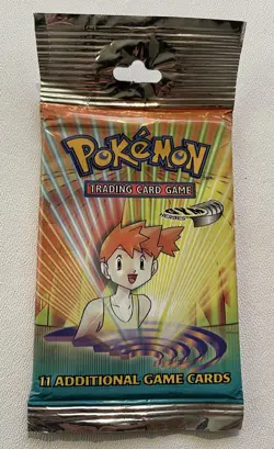 Pokemon Gym Heroes Booster Pack w Misty Factory Sealed - Image 1
