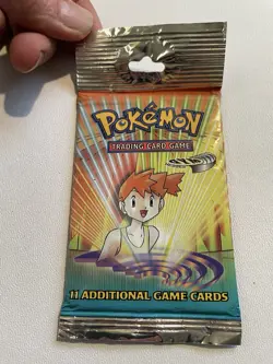 Pokemon Gym Heroes Booster Pack w Misty Factory Sealed - Image 3