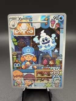 Vanillish 190/182 Pokemon SV04: Paradox Rift (Holiday Calendar Stamp) Near Mint - Image 1