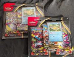 2x Pokemon TCG Mega Evolution 3 Pack Blisters Psyduck Lot Of 2 Sealed - Image 1