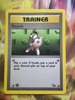 Pokemon TCG Recycle Fossil 1st Edition 61/62 Regular Common - Image 1