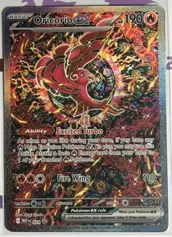 ORICORIO EX 024 Black Star UPC Promo Pokemon TCG Phantasmal Flames NM+ - Image 1
