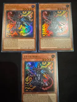 Yugioh 3x K9-04 Noroi SET DOOD-EN025 Near Mint 1st Ed. Ultra Rare - Image 1