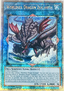 Yugioh Worldsea Dragon Zealantis RA04-EN082 Quarter Century Rare 1st Edition - Image 1