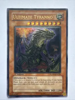 Yu-Gi-Oh! TCG Ultimate Tyranno POTD-EN020 1st Edition Ultimate Rare - Image 1