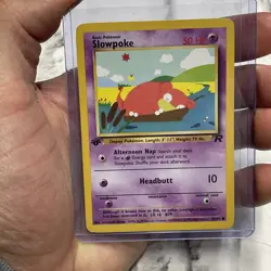 Pokemon Slowpoke 67/82 1st Edition Team Rocket Pokemon Card NM Vintage Vtg - Image 1
