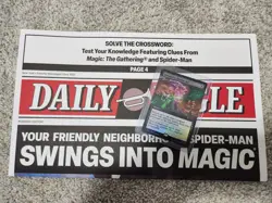 MTG Behold The Sinister Six! Magic Spider-Man Promo Card Foil + Daily Bugle Mat - Image 1