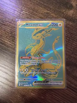 Miraidon ex 243/091 Paldean Fates Hyper Rare Pokemon TCG Card NM - Image 1