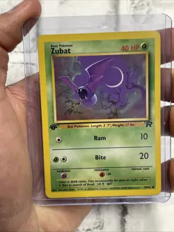 Pokemon Zubat 70/82 - 1st Edition Team Rocket Vintage Pokemon Card - LP Vintage - Image 1