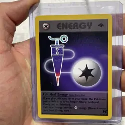 Pokemon Full Heal Energy 81/82 Team Rocket Regular 1st Edition Pokemon LP Card - Image 1