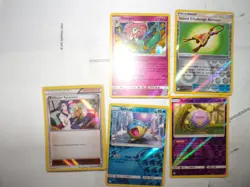 Lot of 5 2019/17 Pokemon Reverse Holo/Holo Cards - Image 1