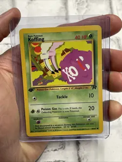 Pokemon KOFFING - 58/82 - 1st Edition Team Rocket Vintage Pokemon Card - LP WOTC - Image 1