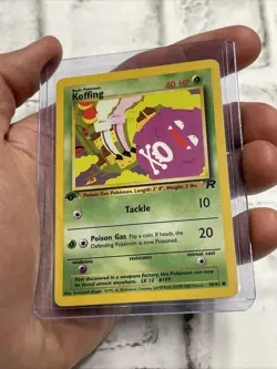Pokemon KOFFING - 58/82 - 1st Edition Team Rocket Vintage Pokemon Card - LP WOTC - Image 2