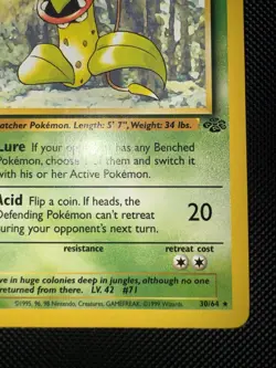 Victreebel 30/64 Jungle Rare Non-Holo Vintage Pokemon Card LP - Image 4