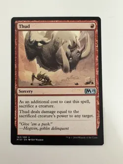 Thud MTG Magic the Gathering Card NM Near Mint M19 - Image 1