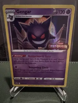 Gengar Lost Origin Stamped Pokemon Sword & Shield Holo Card 2022 SWSH241 - Image 1