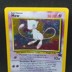 Mew 9 Holo rare Black Star Promo WOTC Vintage Pokemon Card 1999 TCG WP 9 - Image 2