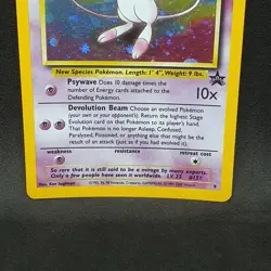 Mew 9 Holo rare Black Star Promo WOTC Vintage Pokemon Card 1999 TCG WP 9 - Image 3