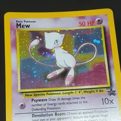 Mew 9 Holo rare Black Star Promo WOTC Vintage Pokemon Card 1999 TCG WP 9 - Image 4