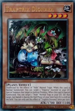 MAGO-EN075 TRAPTRIX DIONAEA RARE 1ST EDITION YuGiOh CARD - Image 1