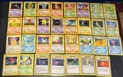 Base Set Shadowless Pokemon 37 Card Lot Vintage WOTC 1999 LP-MP - Image 1