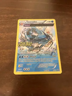 Pokemon Gyarados Holo Promo Card Ancient Origins Prerelease - Image 1
