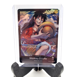 Monkey.D.Luffy - ST08-001 - Leader - Foil - NM- English - One Piece Card Game - Image 1