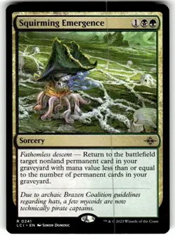 Squirming Emergence The Lost Caverns of Ixalan Regular MTG NM - Image 1
