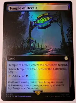 Foil Temple of Deceit MTG, Universes Beyond: Fallout, LP - Image 1