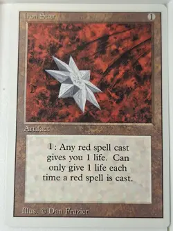Iron Star - Revised Edition Core Set - Magic the Gathering MTG Nice! - Image 1