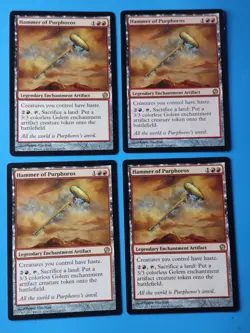 MTG 4x Hammer of Purphoros x4 LP Theros Magic Playset - Image 2
