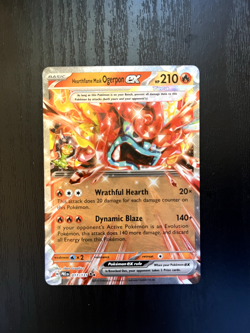 Hearthflame Mask Ogerpon ex 17/131 Double Rare Prismatic Evolutions Pokemon Card - Image 1