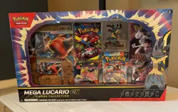 Pokemon TCG Mega Lucario ex Premium Figure Collection Box Factory Sealed - Image 1