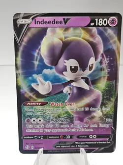 Pokemon TCG Indeedee V Shining Fates 039/072 Holo Ultra Rare - Image 1