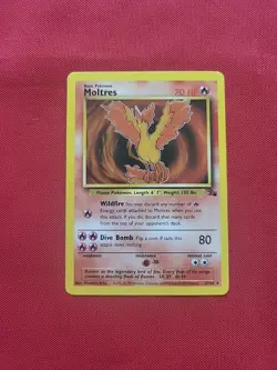 Pokemon: Moltres #27/62 Fossil Set Non Holo Vintage 1999 WOTC - LP - I32 - Image 1