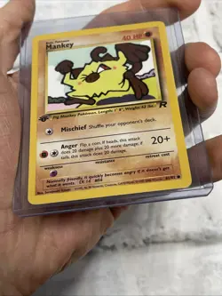 Pokemon Team Rocket 1st Edition Mankey 61/82 Vintage Vtg NM/MT Never Played TCG - Image 2