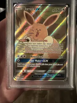2019 POKEMON SM BLACK STAR PROMO #SM233 FA/EEVEE GX PRM-PIKACHU - PSA 8 - Image 2