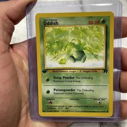 Pokemon TCG 1st Edition Oddish Team Rocket Set 63/82 Pokemon Common LP+ Vintage - Image 1